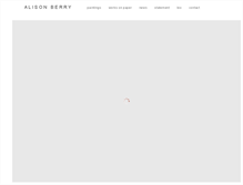 Tablet Screenshot of alisonberry.com